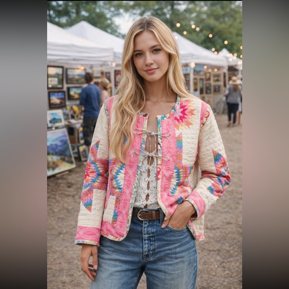 Anthropologie Jackets & Blazers - Anthropologie NWT Reversible Love The Label Quilted Jacket size XS.